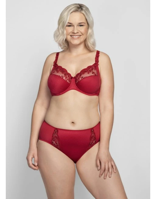 Ulla Dessous Ella Hele Cup BH Kleine En Grote Maten 75-130 Cup B Tot G - Rood - 3623 - Afbeelding 4