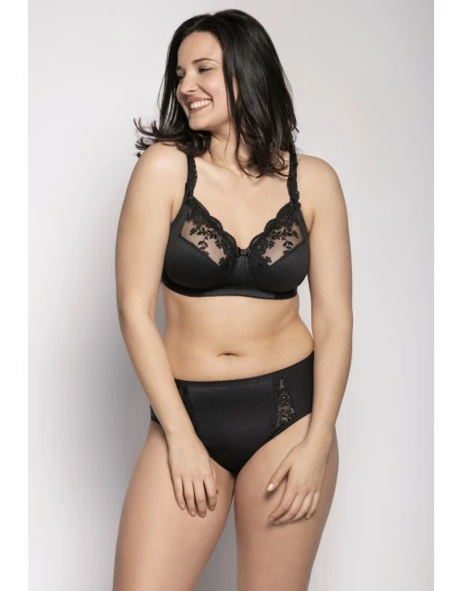 Ulla Dessous Ella Slip Kleine - Grote Maten 38-60 - Zwart - 3632