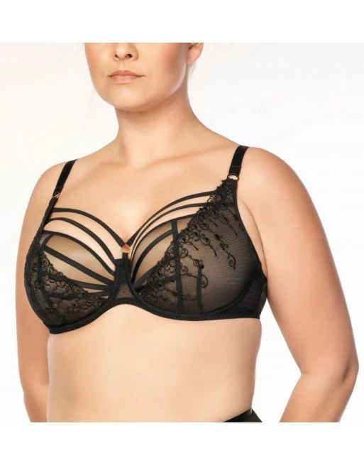 Ulla Dessous Exclusive Line Beha Met Schuimvulling Grote Cupmaten D - I / T. 70-100 - Zwart - 8529 - Afbeelding 4