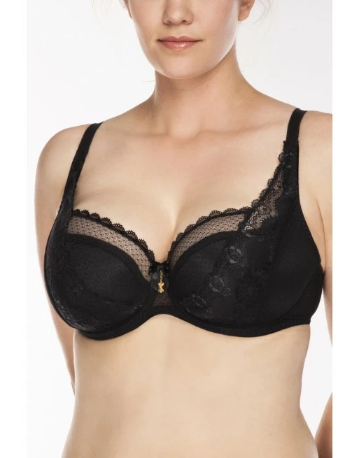 Ulla Dessous Exclusive Line Beha Met Schuimvulling Grote Cupmaten - Zwart - 8429 - Afbeelding 3