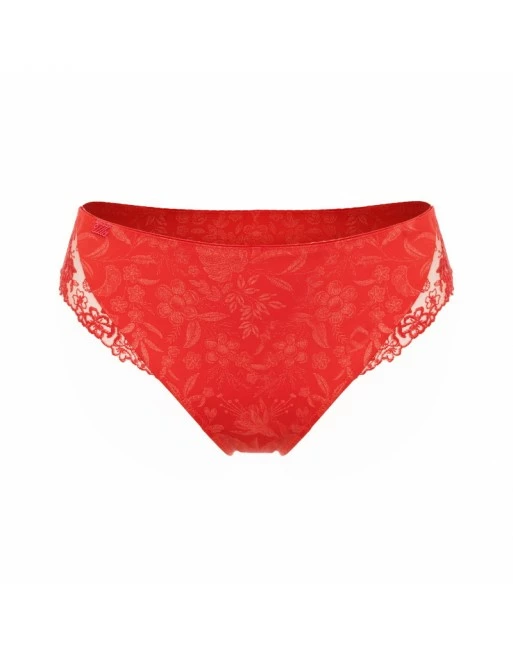 Ulla Dessous Jasmin Slip Kleine + Grote Maten 36-50 - Red Poppy - 2732 - Afbeelding 4