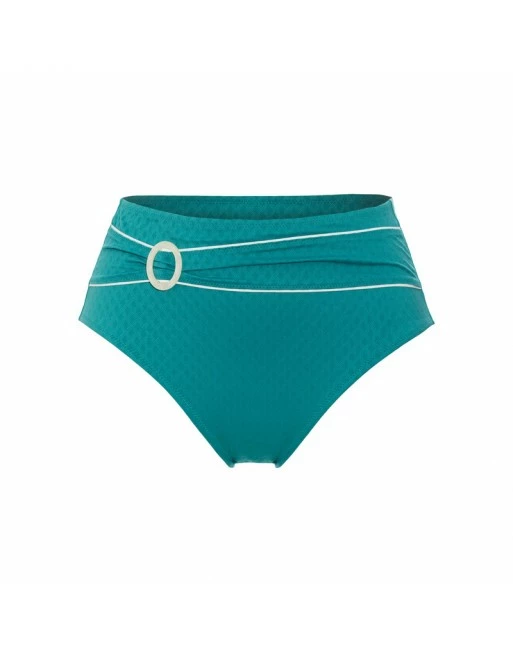 Ulla Dessous Portofino Bikini Slip Hoge Taille Kleine - Grote Maten - 36-54 - Lagoon - 9734 - Afbeelding 2