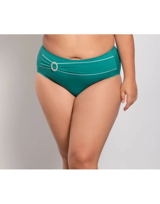 Ulla Dessous Portofino Bikini Slip Hoge Taille Kleine - Grote Maten - 36-54 - Lagoon - 9734 - Afbeelding 3