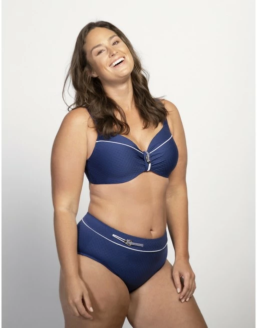 Ulla Dessous Portofino Hele Cup Bikini BH Kleine En Grote Maten 70-110 Cup D Tot K - Marine - 9722 - Afbeelding 3