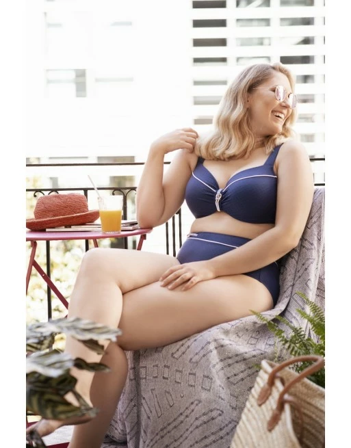 Ulla Dessous Portofino Hele Cup Bikini BH Kleine En Grote Maten 70-110 Cup D Tot K - Marine - 9722 - Afbeelding 6