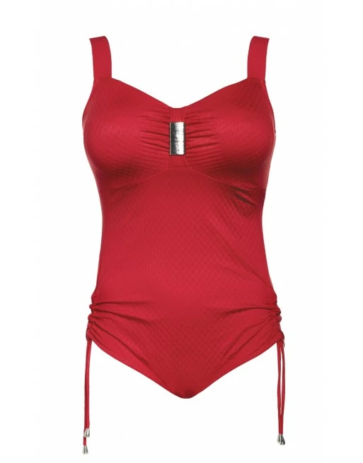 Ulla Dessous Saint-Tropez Badpak Kleine En Grote Maten 75-120 Cup B Tot K - Rood - 9112 - Afbeelding 2