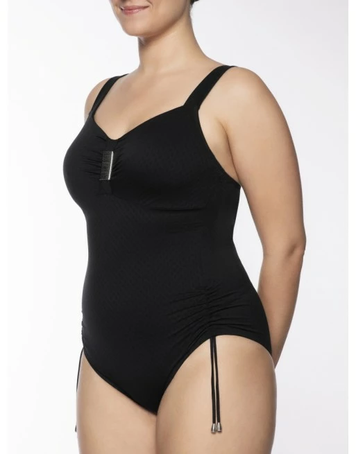 Ulla Dessous Saint-Tropez Badpak Kleine En Grote Maten 75-120 Cup B Tot K - Zwart- 9112 - Afbeelding 3