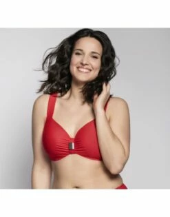 Ulla Dessous Saint-Tropez Hele Cup Bikini BH Kleine En Grote Maten 70-110 Cup D Tot K - Rood - 9122