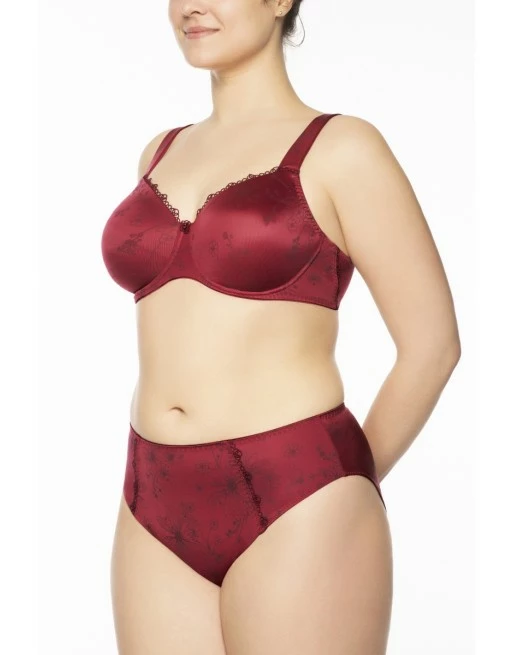 Ulla Dessous Viola T-Shirt BH Kleine En Grote Maten 70-110 Cup B Tot G - Karminrot - 3223 - Afbeelding 5