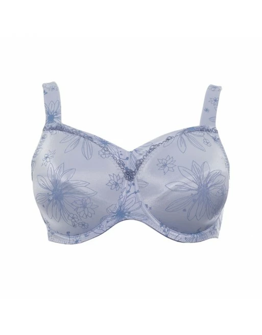 Ulla Dessous Viola T-Shirt BH Kleine En Grote Maten 70-110 Cup H Tot L - Blauw - 3225 - Afbeelding 2