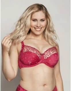 Ulla Dessous Zoë Hele Cup BH Kleine En Grote Maten 70-120 Cup B Tot G - Framboise - 4123