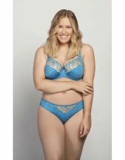 Ulla Dessous Zoë String Kleine - Grote Maten 36-48 - Aqua - 4139